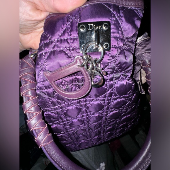 Christian Dior Cannage Satin Charming Handle Bag - Picture 5 of 16